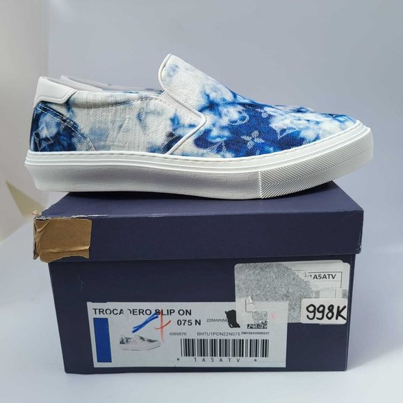 New Authentic Louis Vuitton Trocadero Slip-On Sneaker - Picture 11 of 12